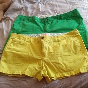 2 pair of shorts